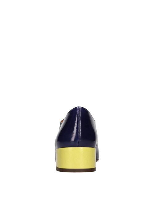 UBAN lace-up shoes in leather CHIE MIHARA | UBAN SUCREBLU-GIALLO
